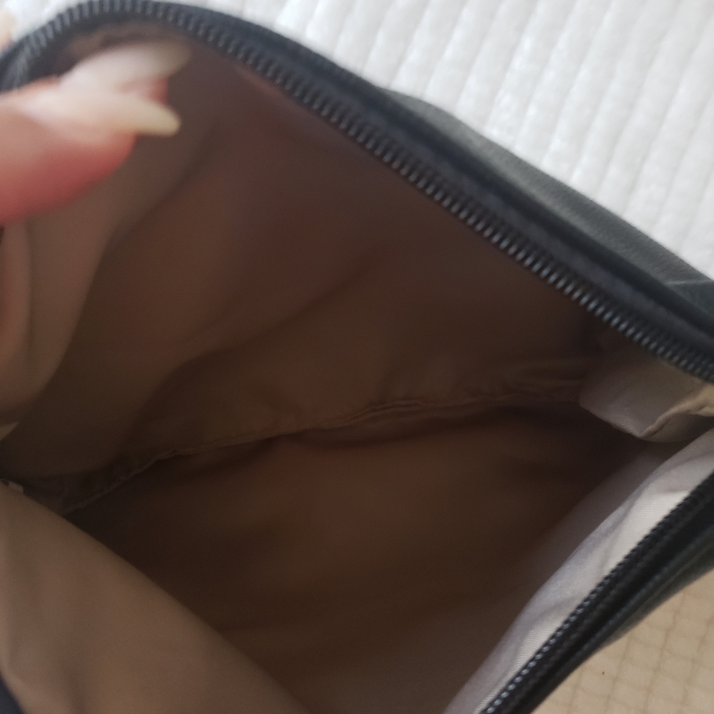 Black makeup bag